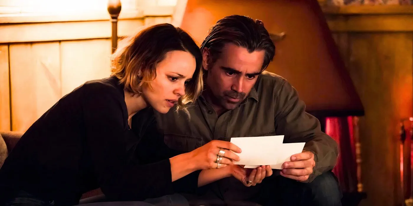 Rachel McAdams and Colin Farrell in True Detective Season 2 Rachel McAdams and Colin Farrell in True Detective Season 2