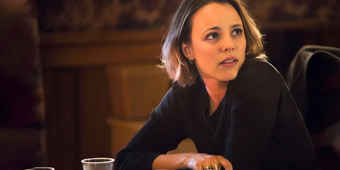 Rachel McAdams looking worried in True Detective Season 2 Rachel McAdams looking worried in True Detective Season 2