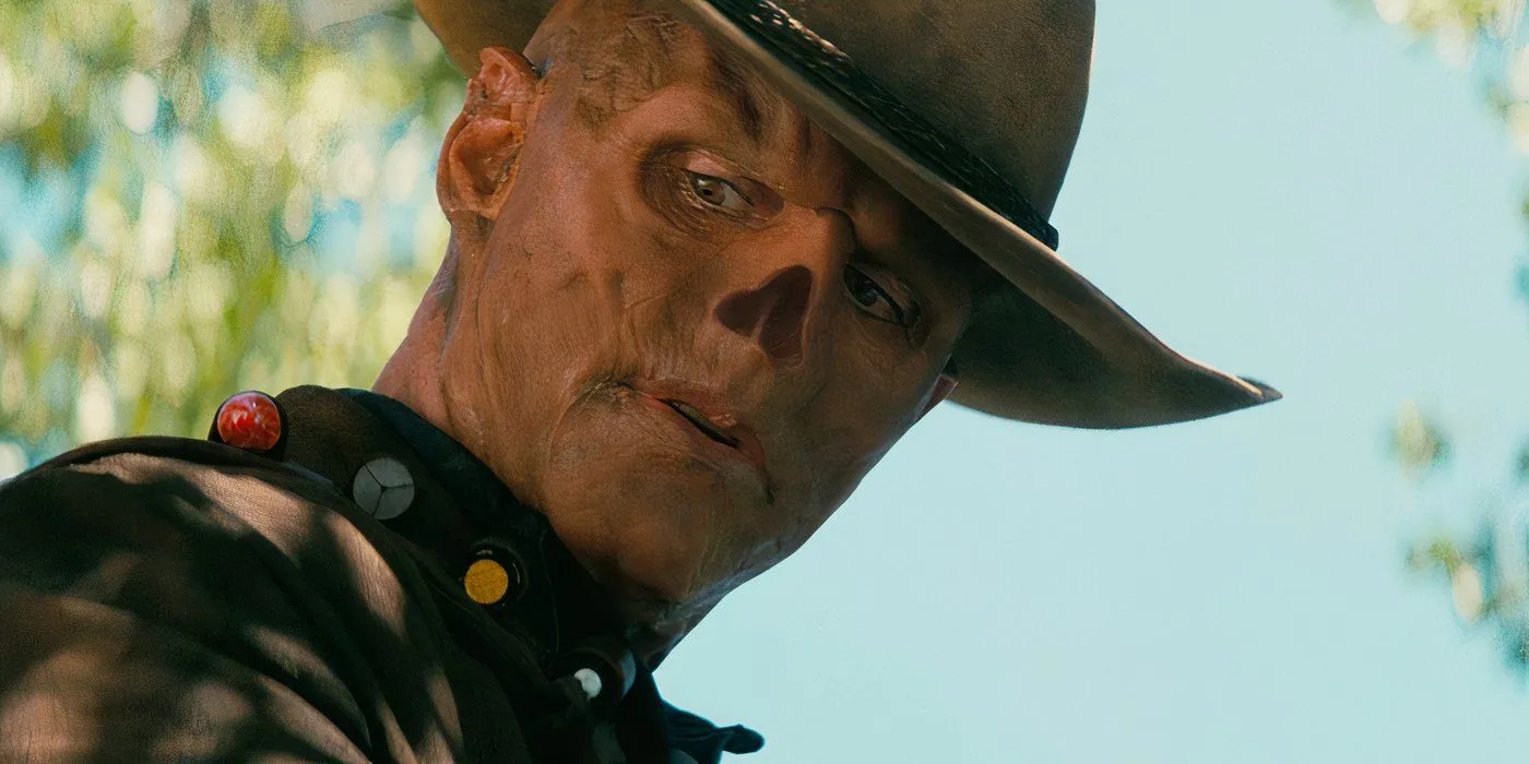 Walton Goggins in prosthetics