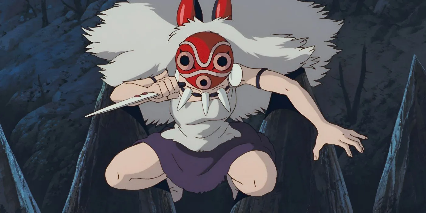 San preparing for battle from Princess Mononoke