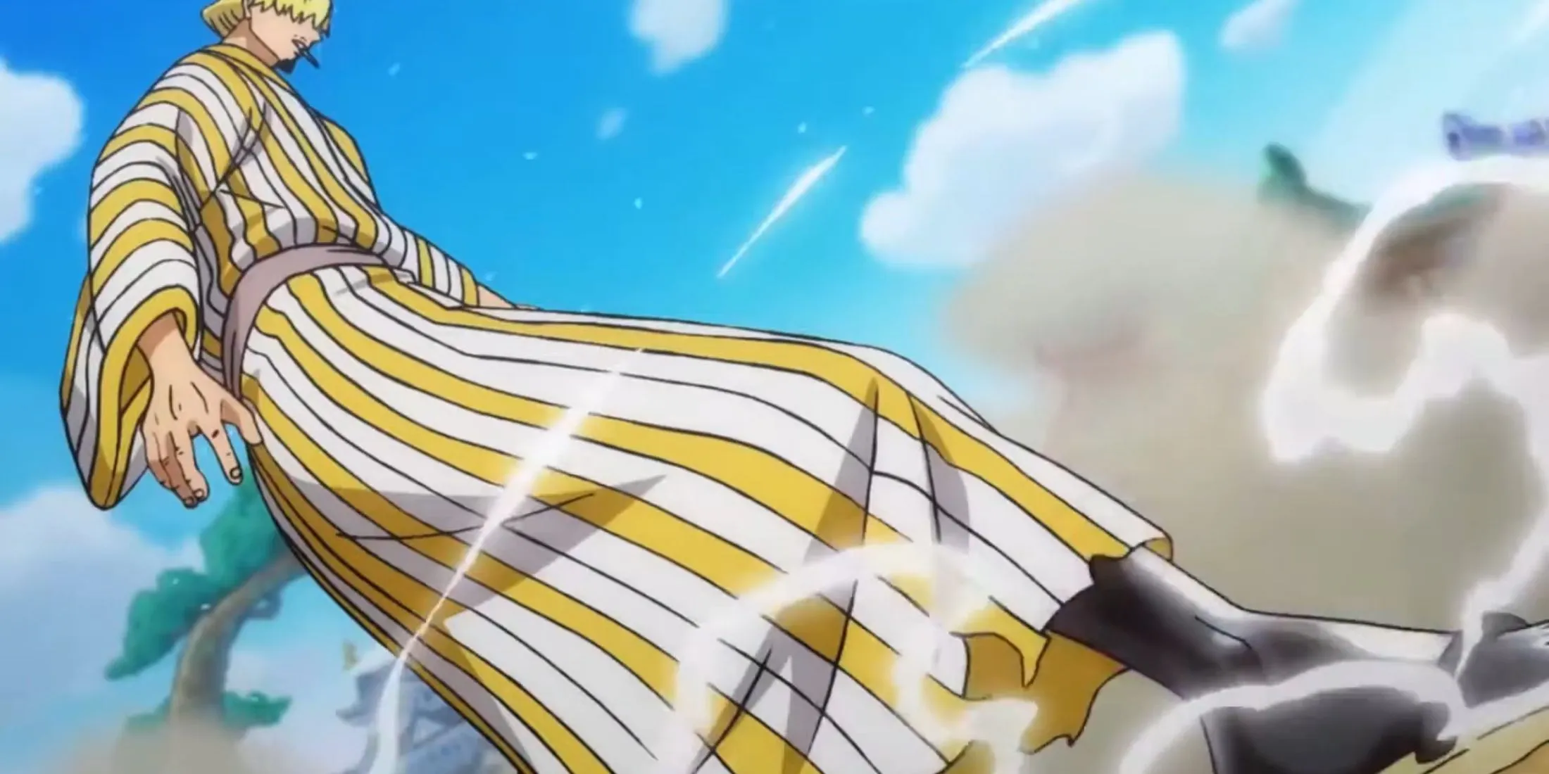 Sanji using Armament Haki Sanji using Armament Haki