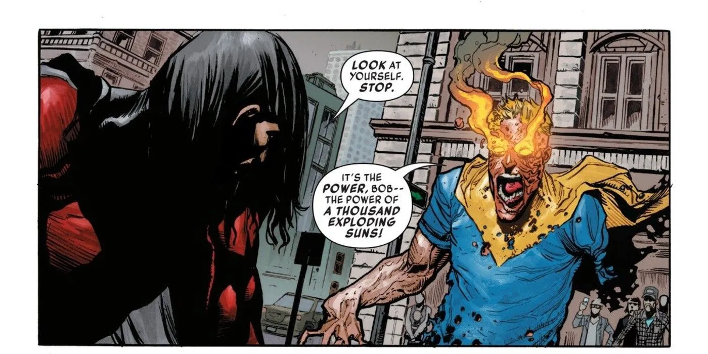 Scout struggles with Sentry's powers Scout struggles with Sentry's powers