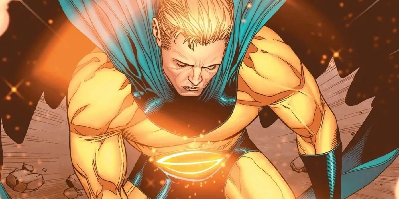 Sentry glowing with power in Marvel Comics