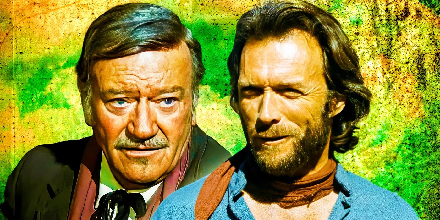 John Wayne and Clint Eastwood