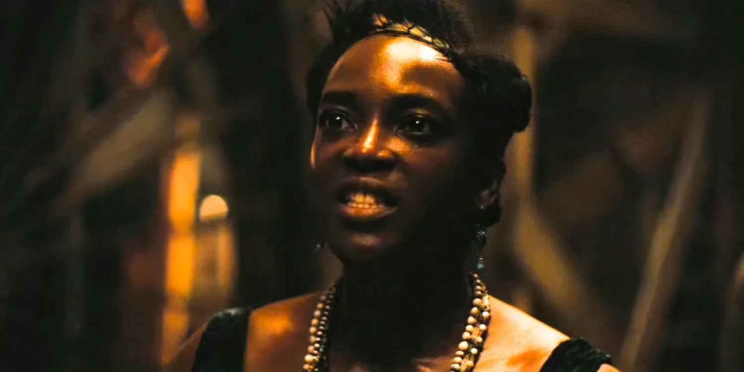 Annie (Wunmi Mosaku) looking fierce in Sinners Annie (Wunmi Mosaku) looking fierce in Sinners
