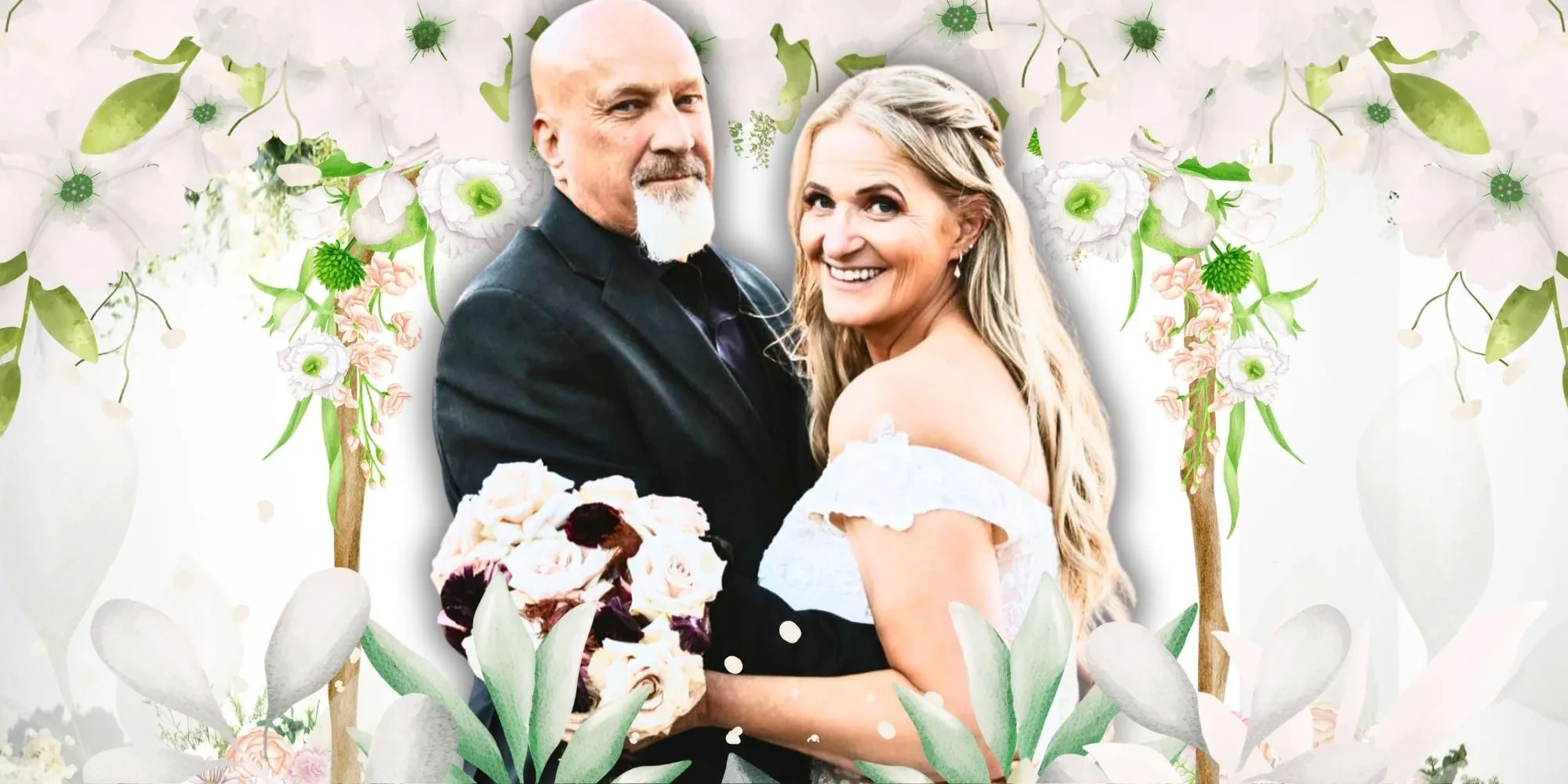 David Woolley and Christine Brown's wedding