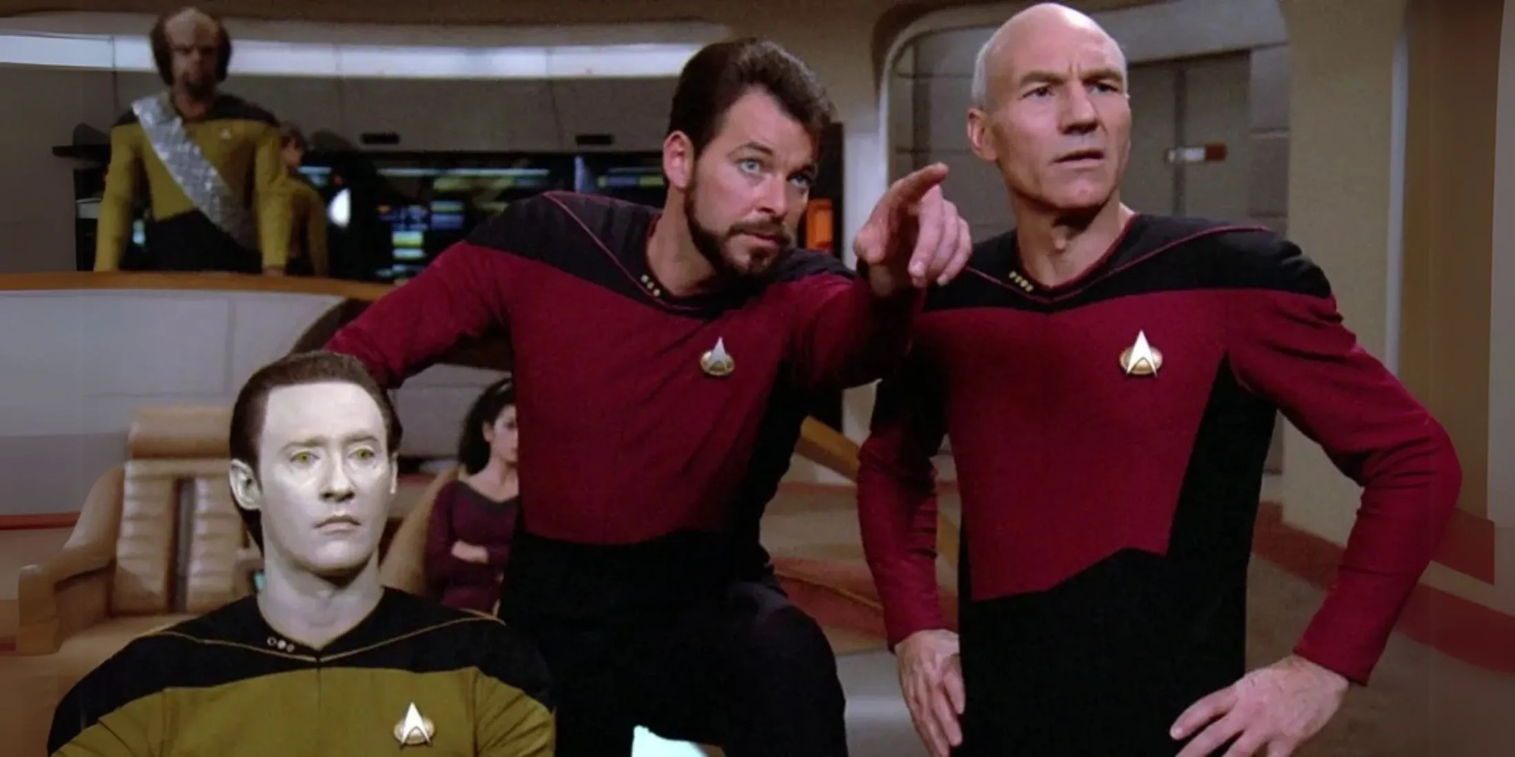 Spock and TNG Crew Spock and TNG Crew
