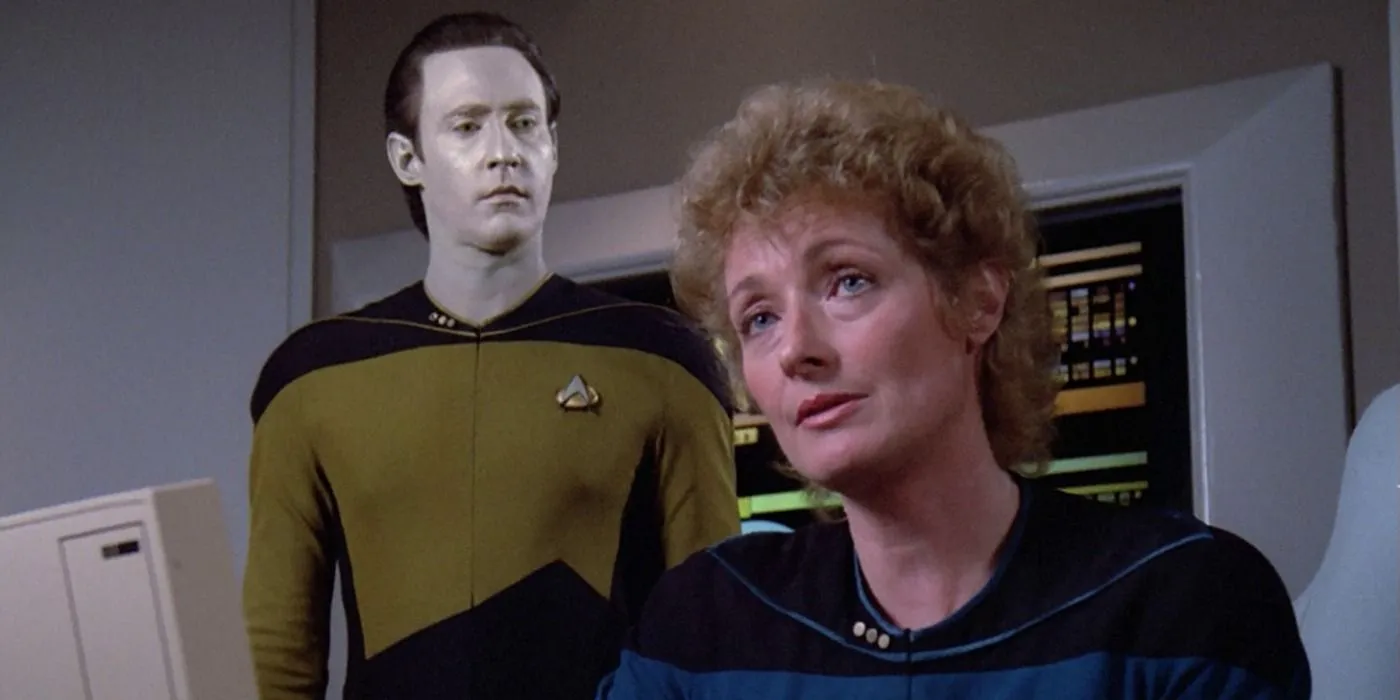 Star Trek TNG The Child Dr Pulaski Data Star Trek TNG The Child Dr Pulaski Data
