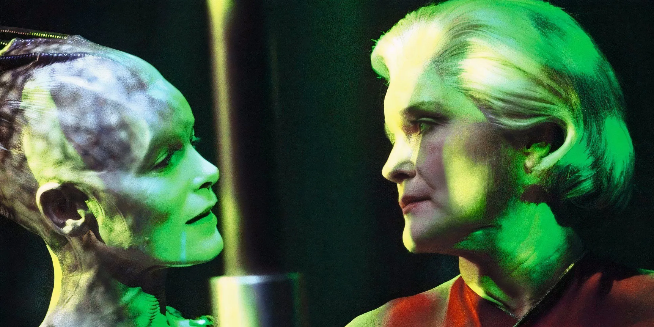 Janeway confronting Borg Queen Janeway confronting Borg Queen