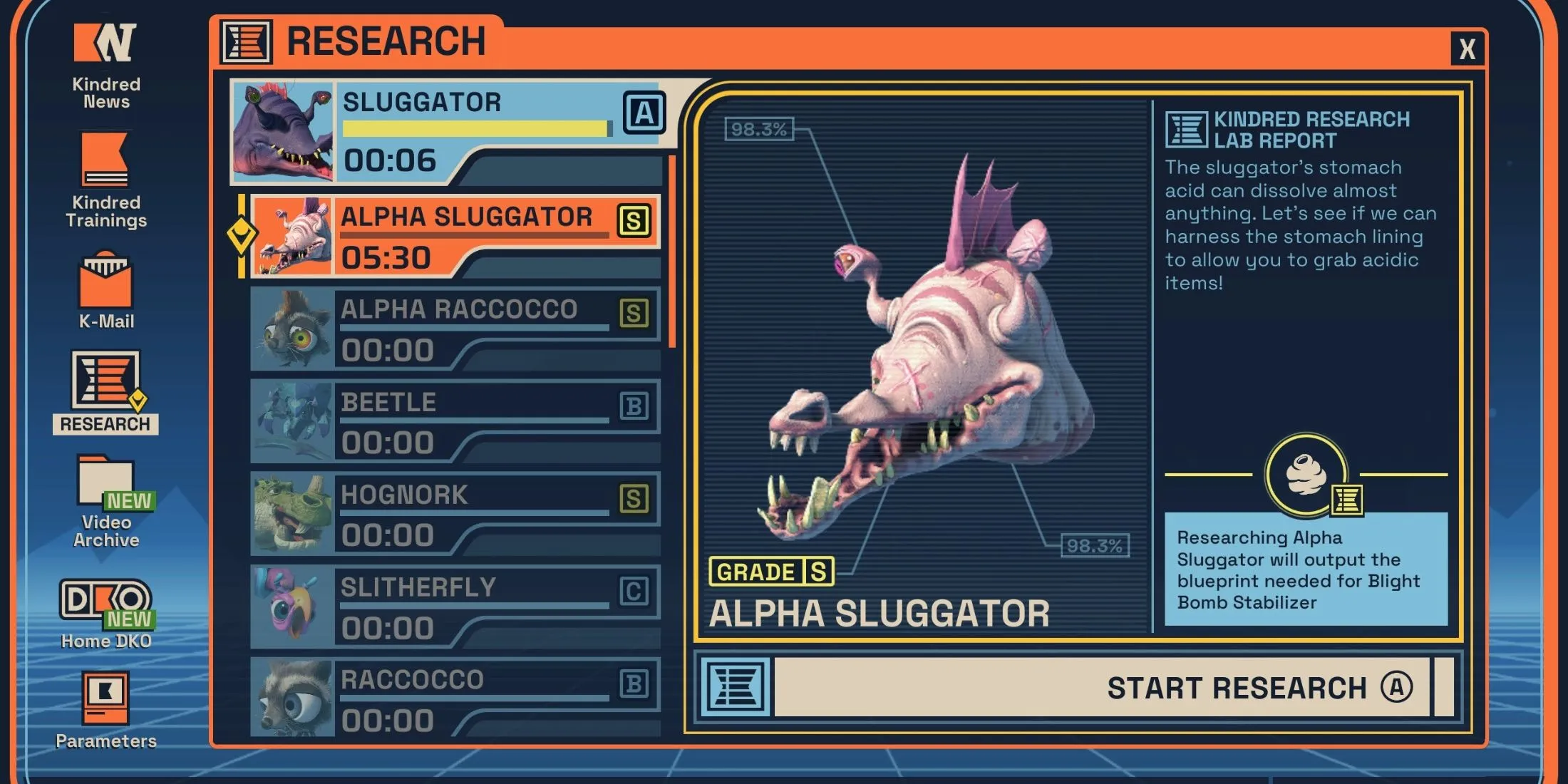 Research on Alpha Sluggator Research on Alpha Sluggator