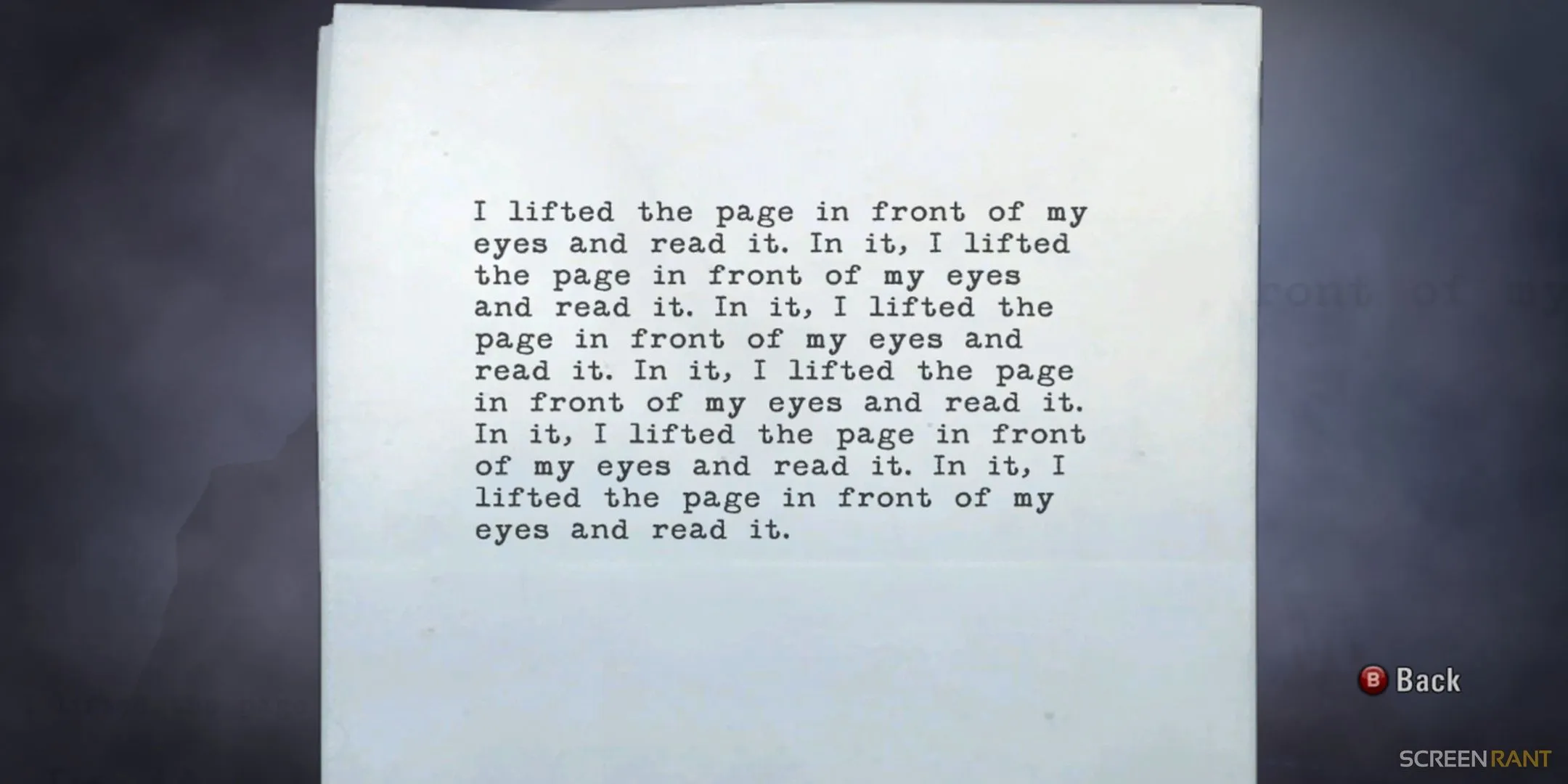 Alan Wake Reads a Page Alan Wake Reads a Page