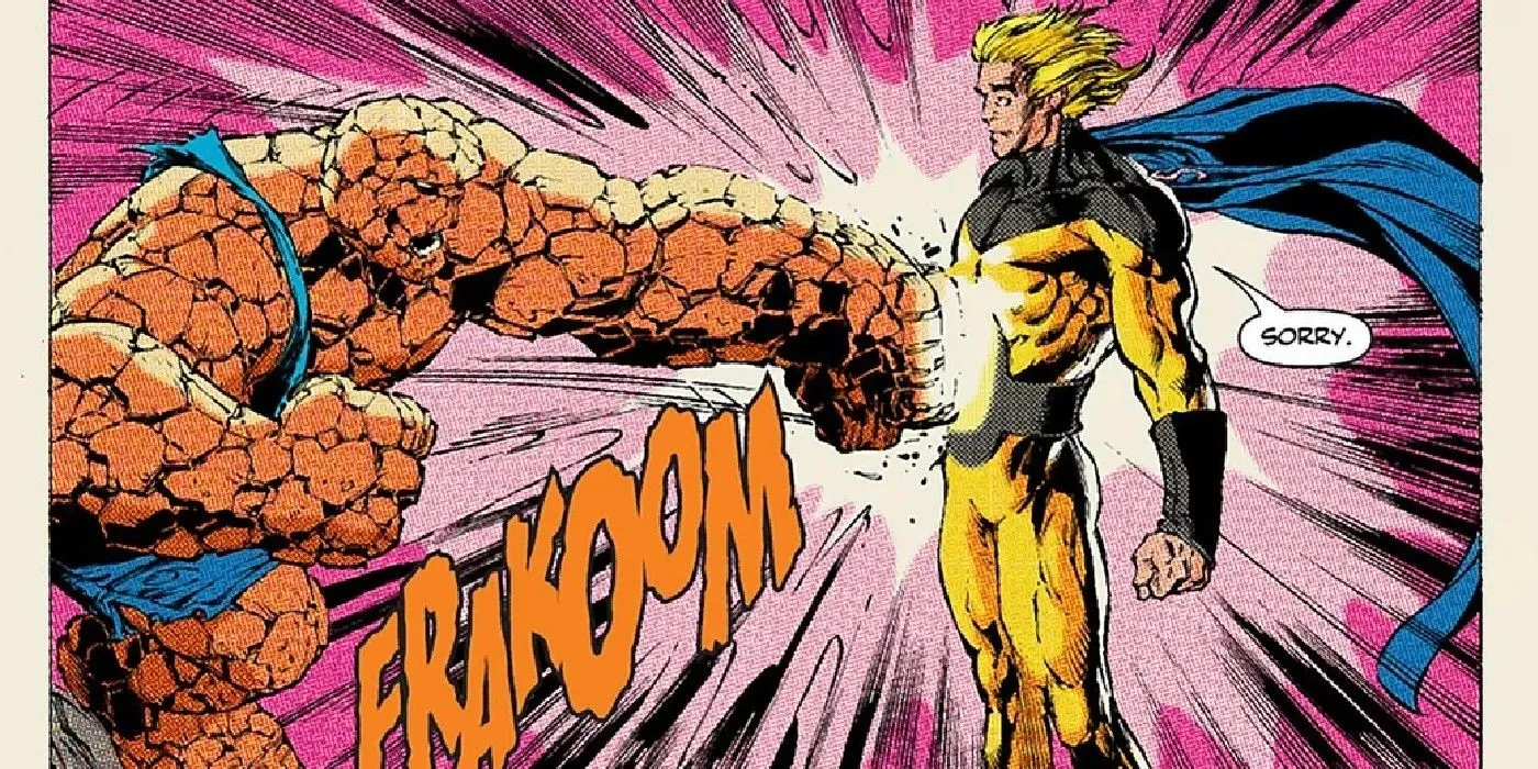 The Thing Punches Sentry The Thing Punches Sentry
