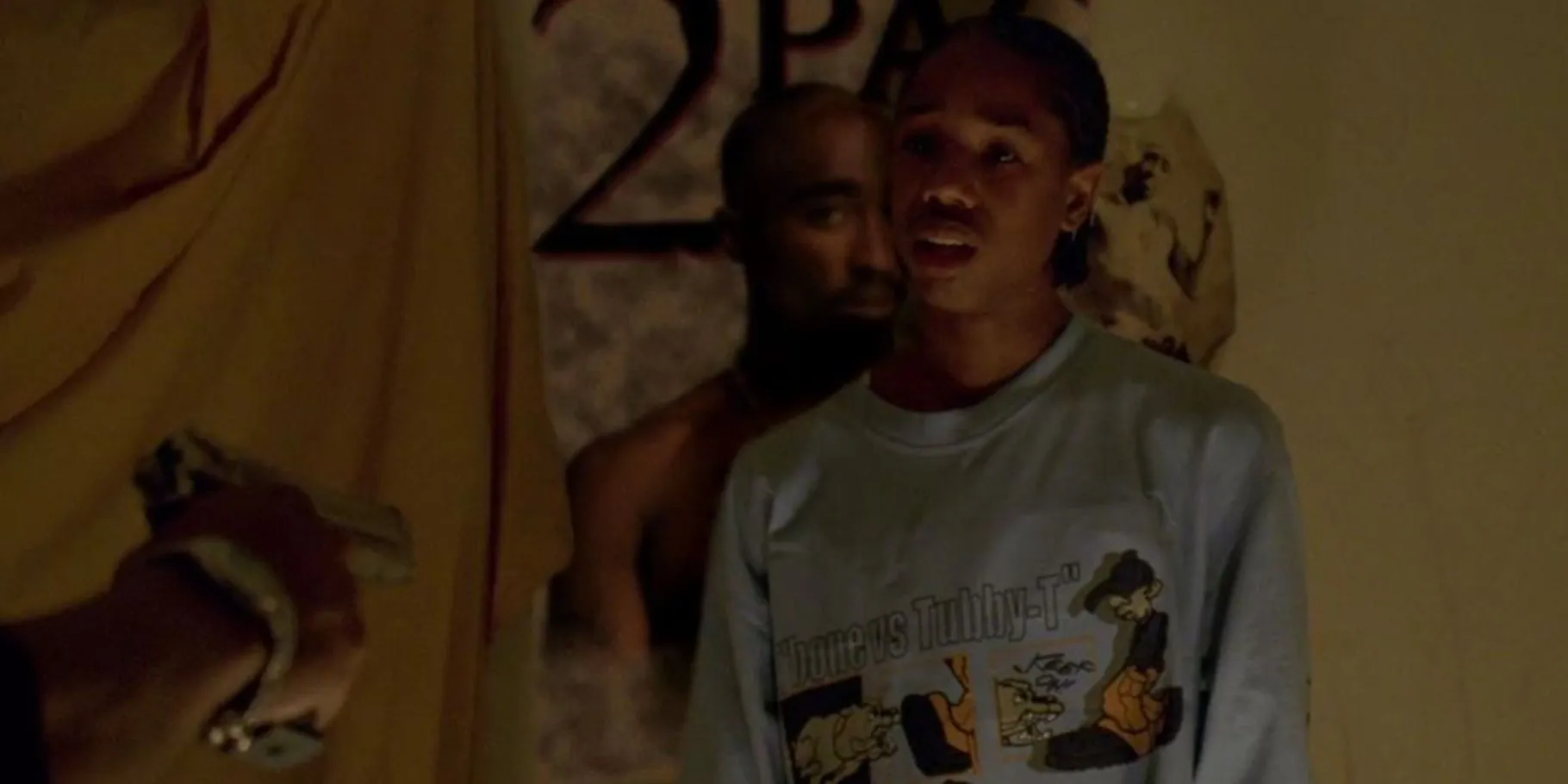 Wallace looking scared in The Wire Wallace looking scared in The Wire