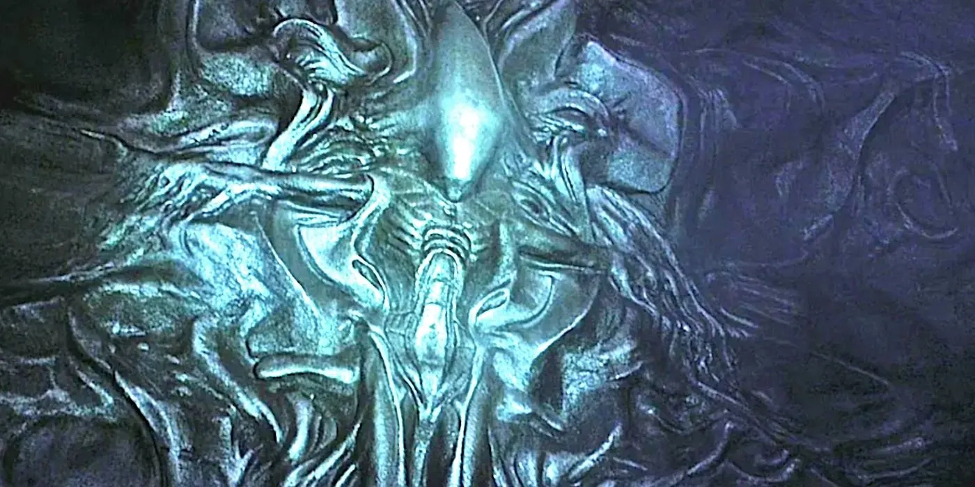 Mural of a Xenomorph