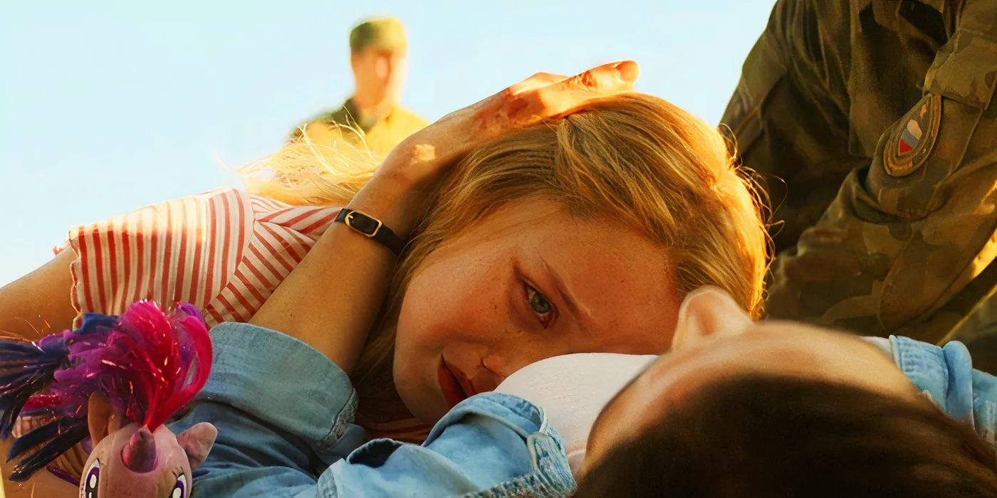 Yelena Belova saying goodbye